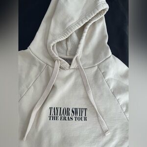 Authentic Taylor Swift The Eras Tour Merch Cream Hoodie